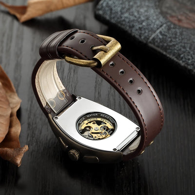 Montre Squelette Homme Crâne Steampunk