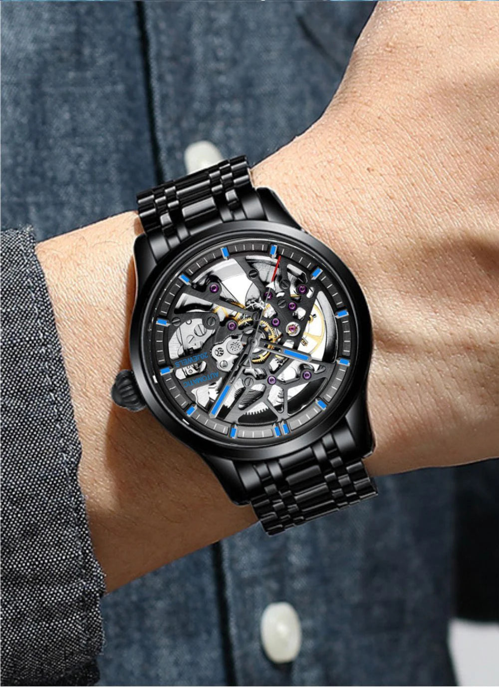 Montre Squelette Homme Subtilité Mécanique