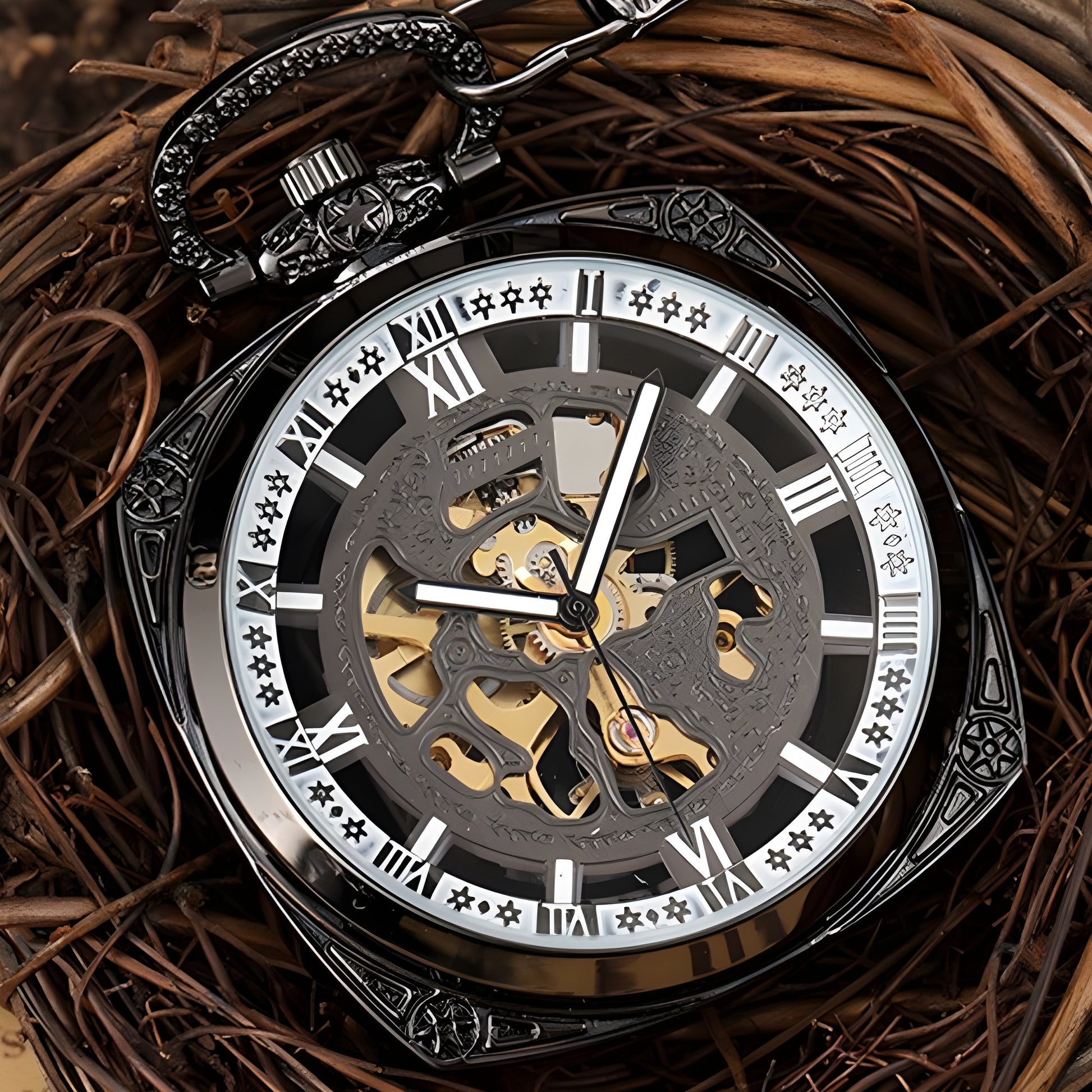 Montre de Poche Squelette Steampunk