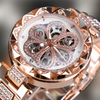 Montre Squelette Femme Luxe Or Rose