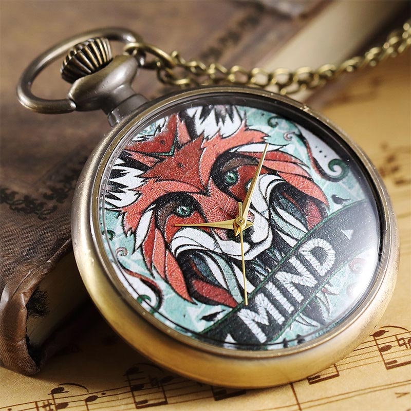 Montre de Poche Renard Vintage - Montre Squelette