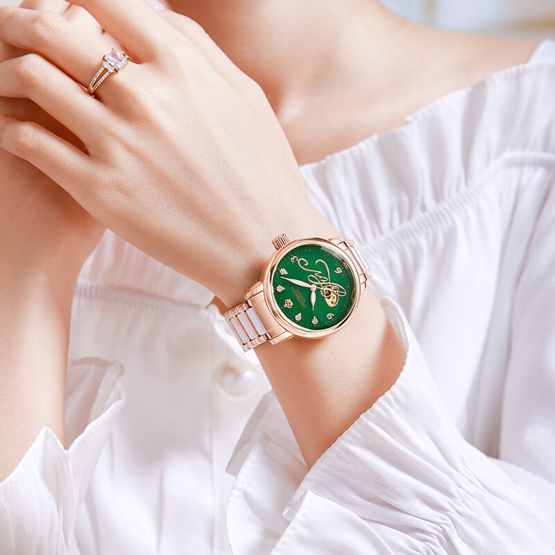 Montre Squelette Femme Amour